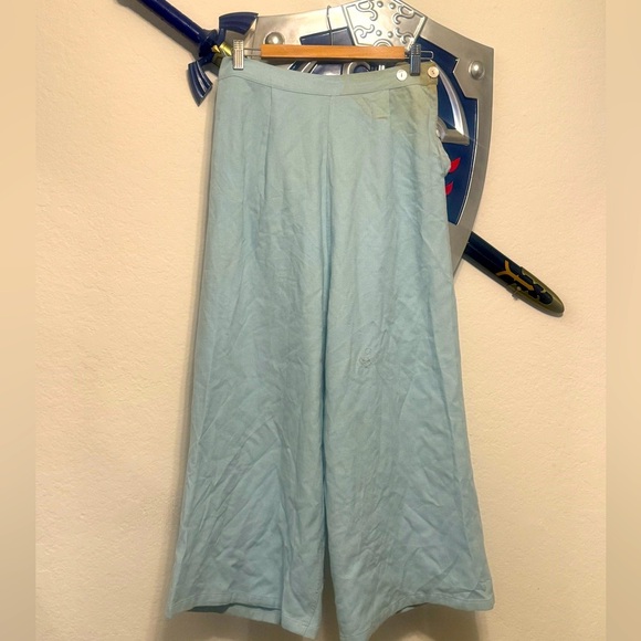 Vintage Pants - True Vintage 1930s Gaucho Pants — Cashmere & Wool Blend in Misty Blue (Need TLC)